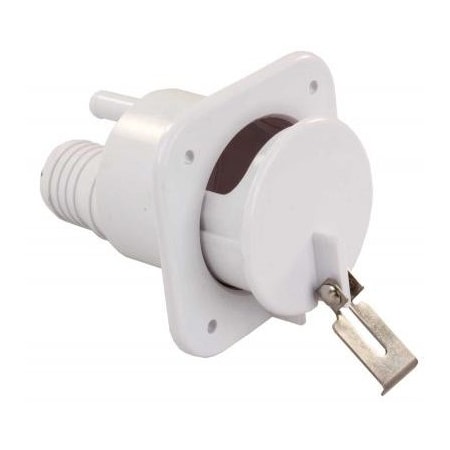 Jr Products LOCKABLE SLIDE-OUT GRAVITY WATER FILL, POLAR WHITE 37525